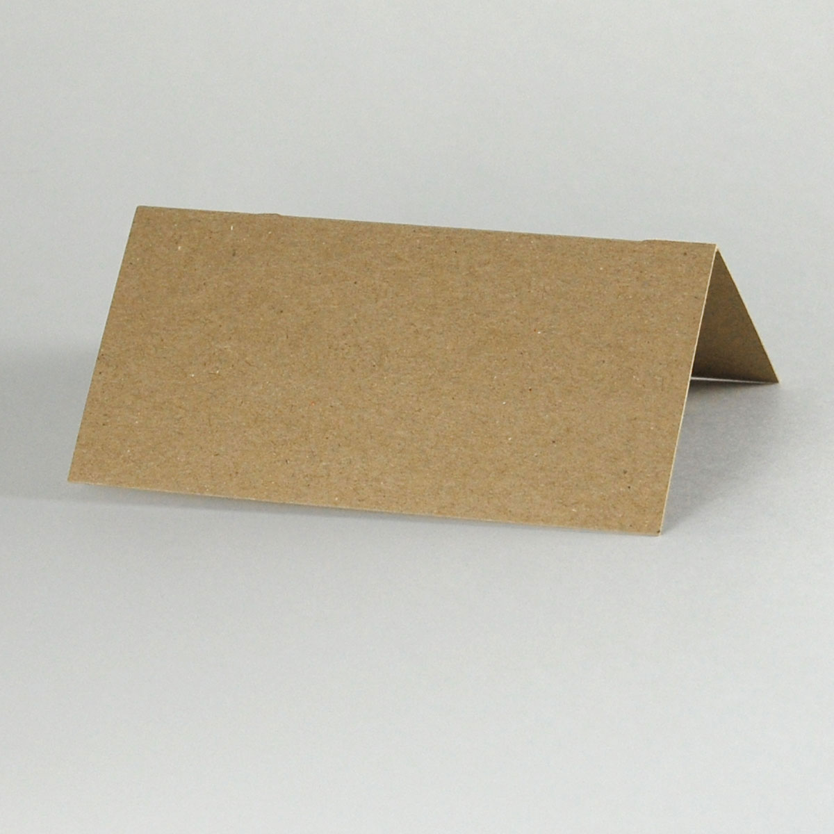 braune blanko-Tischkarten, 100% Recycling, 5,5 x 11 cm