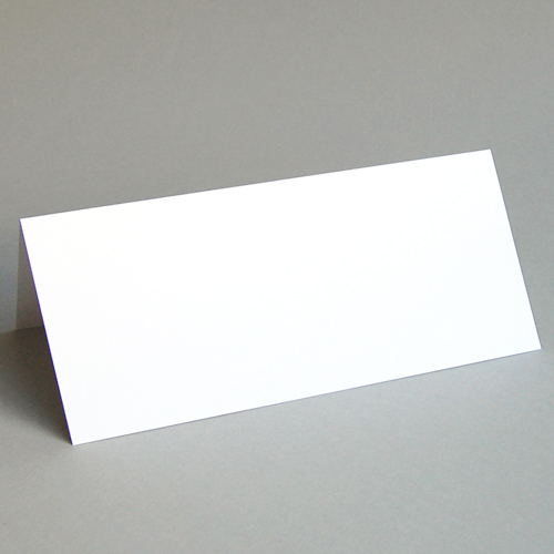 hochweiße blanco Tischkarten mit glatter Oberfläche, 5,8 x 14,9 cm