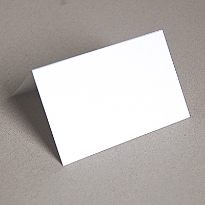 kleine weiße leere Tischkarten, 5 x 8 cm