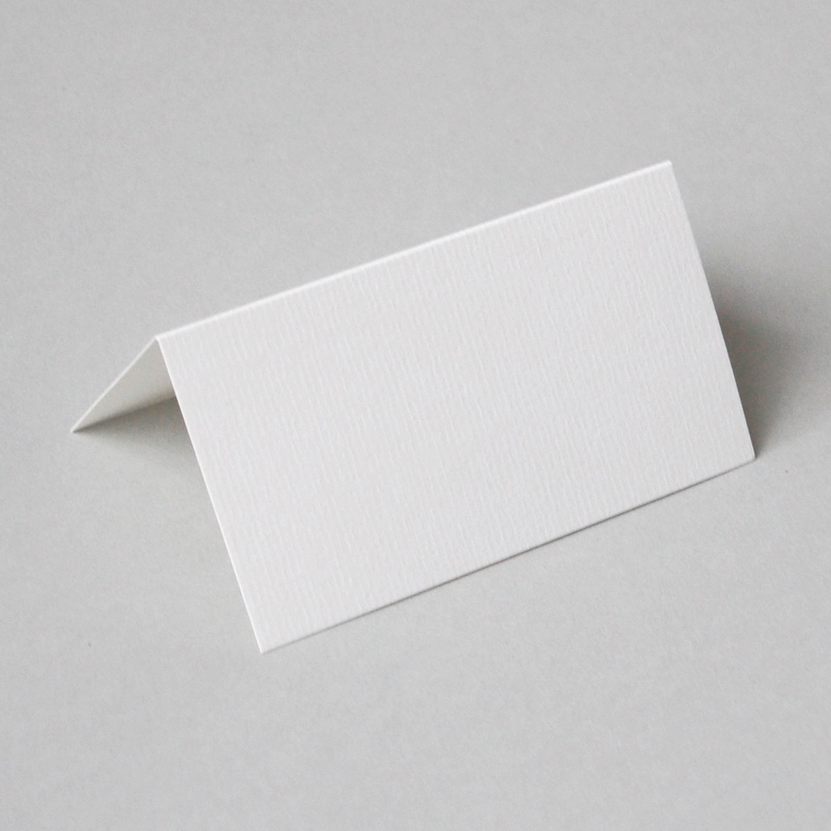 blanco Tischkarten weiss gerippt, 6 x 11 cm