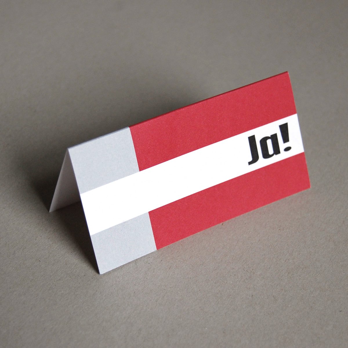 Ja! Design-Tischkarten für die Hochzeit