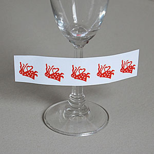 Hochzeitsdeko: Sektglas mit Hochzeitsmotto Engelchen