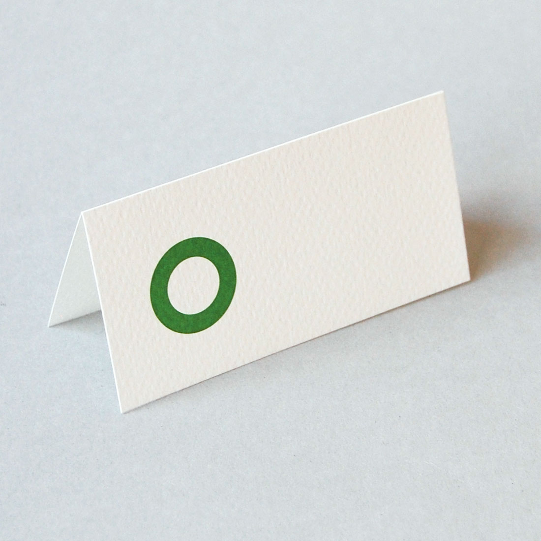 grüner Kreis, Tischkarten
