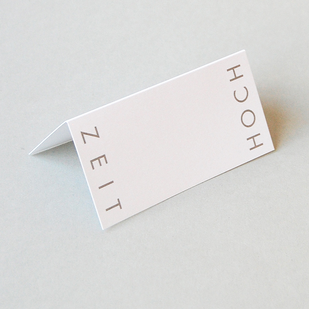 HOCH ZEIT, Design-Tischkarten für die Hochzeitsfeier