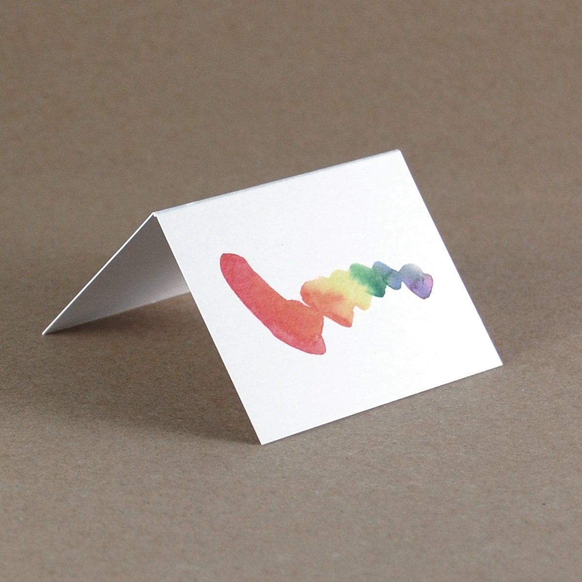 Tischkarten mit Regenbogen: Gay Pride