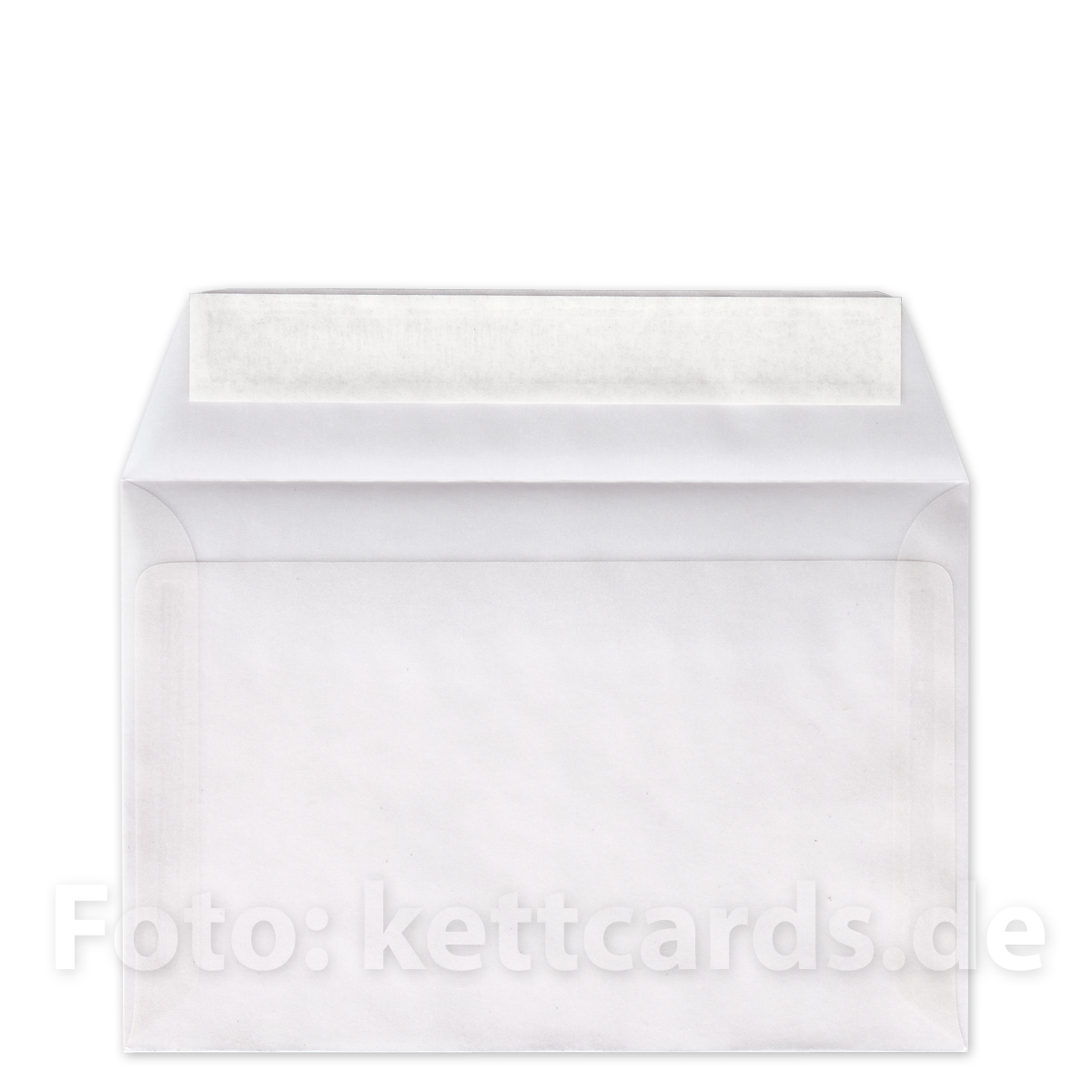 Transparent-Umschläge B6 haftklebend