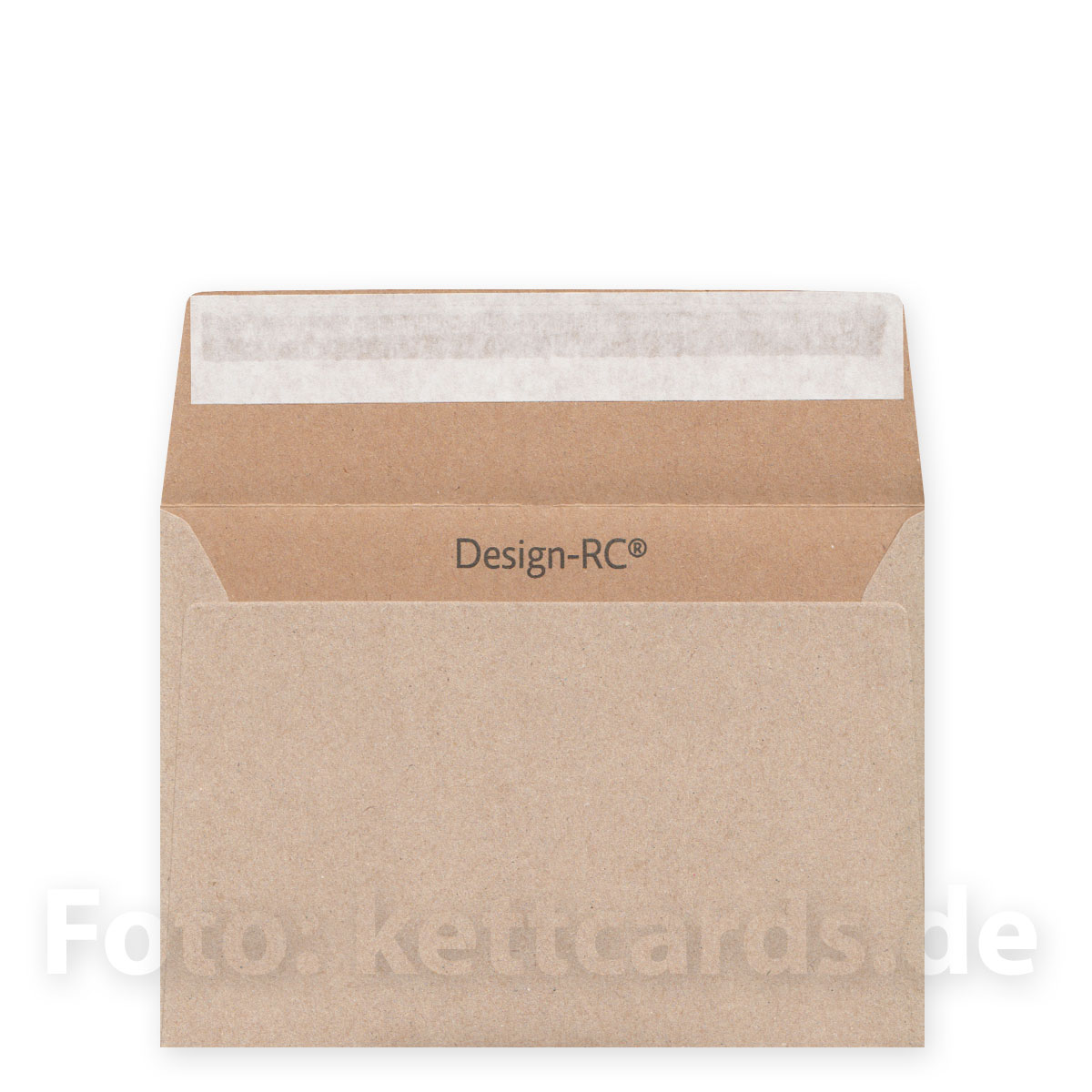 sandbraune Design-Umschläge DIN C6 haftklebend, Recycling, Gobi