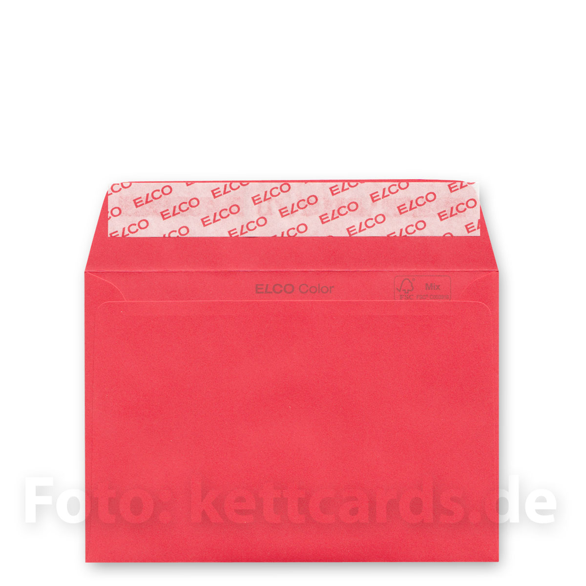 rote Umschläge DIN C6 haftklebend, Elco office color