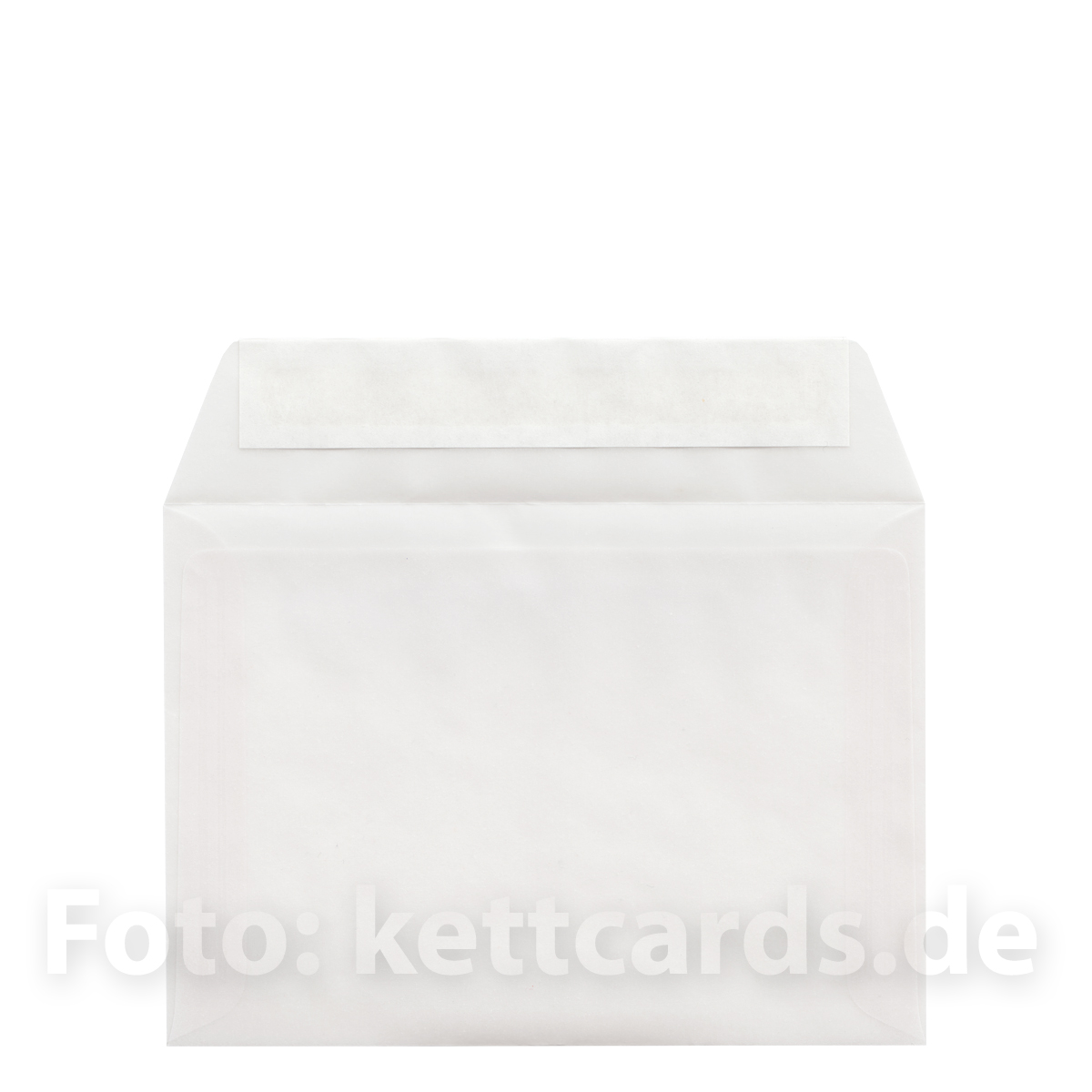 transparente, haftklebende Umschläge, DIN C6, für Karten DIN A6