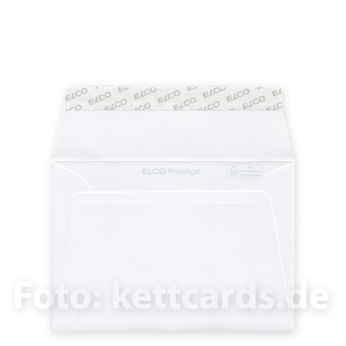weiße, haftklebende Umschläge DIN C6, Elco Prestige