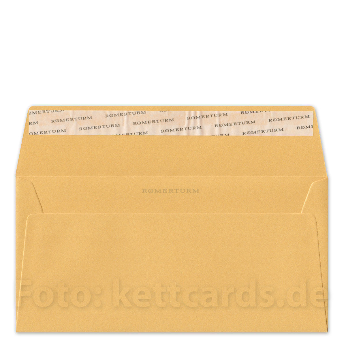 goldfarbene Altpapier-Kuverts DIN lang, haftklebend