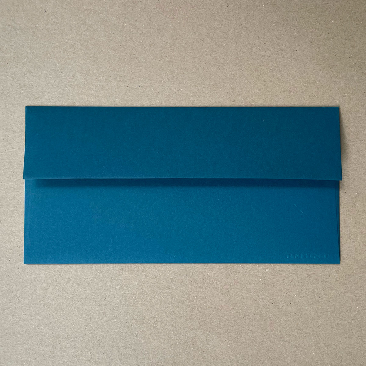 DIN lang, petrolfarbene Umschläge, Gmund Colors