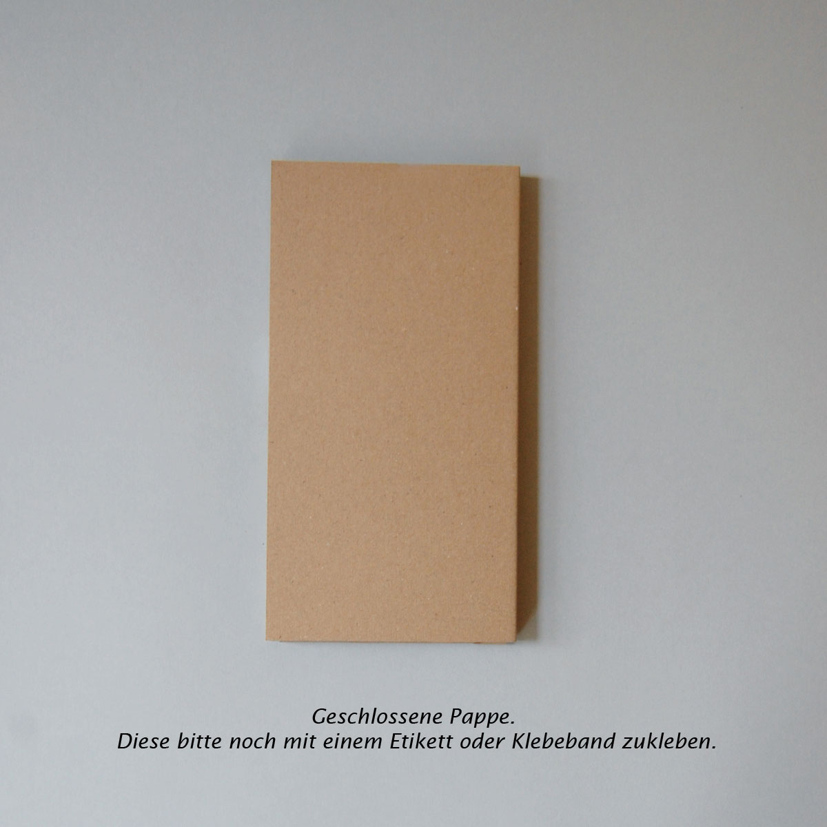 Schutz-Pappe für den Postversand von Grußarten mit Teelichtern