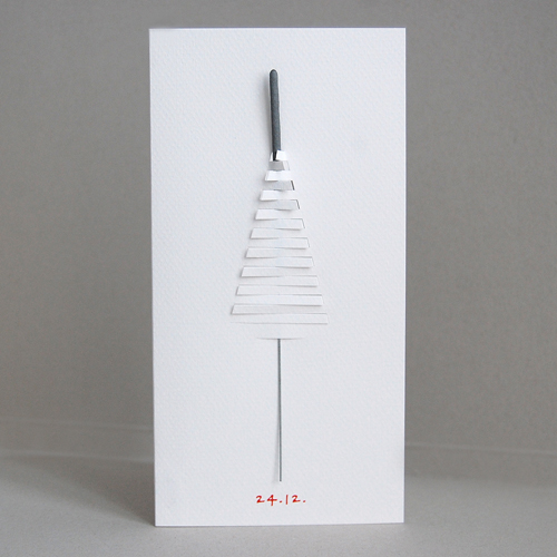 Design-Weihnachtskarten mit Wunderkerze