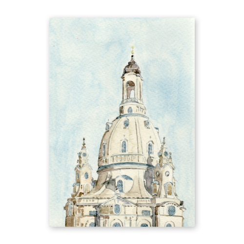 Weihnachtskarten: Dresdner Frauenkirche