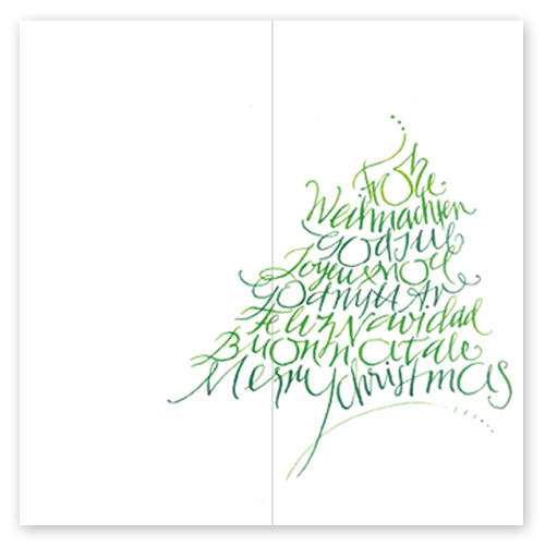 Frohe Weihnachten, God Jul, Weihnachtskarten mit internationalen Weihnachtsgrüßen