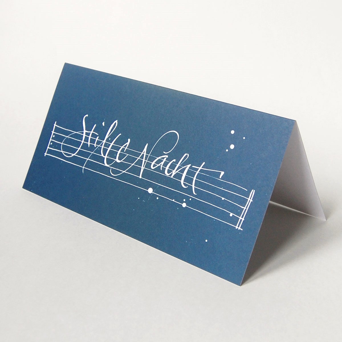 Stille Nacht, Recycling-Weihnachtskarten für Sänger und Musiker