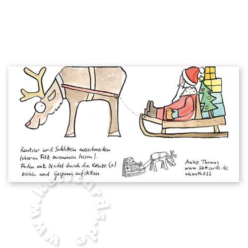 Weihnachtskarten mit Bastelanleitung