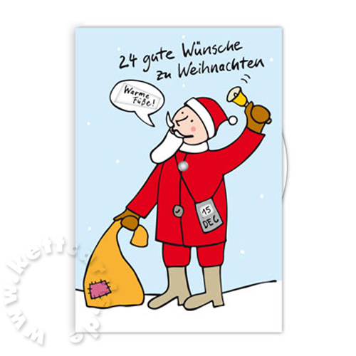 24 gute Wünsche zu Weihnachten - schöne Adventskalender