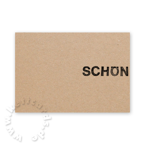 Schön, schlichte Weihnachtskarten aus Recyclingkarton