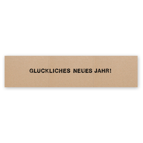 Glückliches Neues Jahr!, Leporello-Neujahrsgrüße