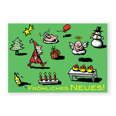 Fröhliches Neues! Weihnachts- und Neujahrskarten