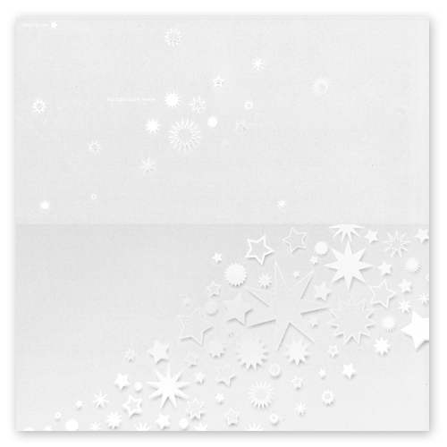 Sterne - monochrome Weihnachtskarten mit UV-Spot-Relieflack
