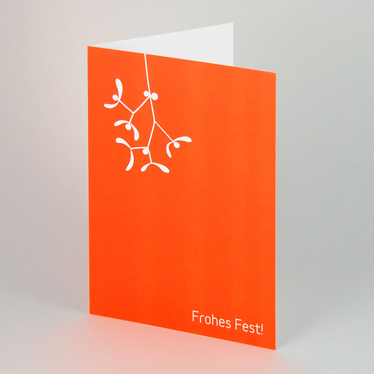 Weihnachtskarten in Firmenfarben: Frohes Fest!