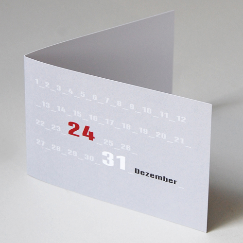 season´s greetings - typographische Dezemberkarte