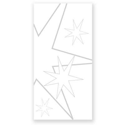 Weihnachtskarten in Logofarben, Sterne