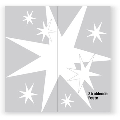 Weihnachtskarten, Strahlende Feste