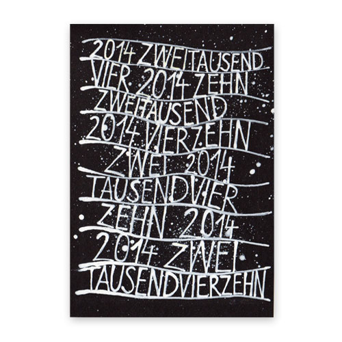künstlerische Neujahrskarten
