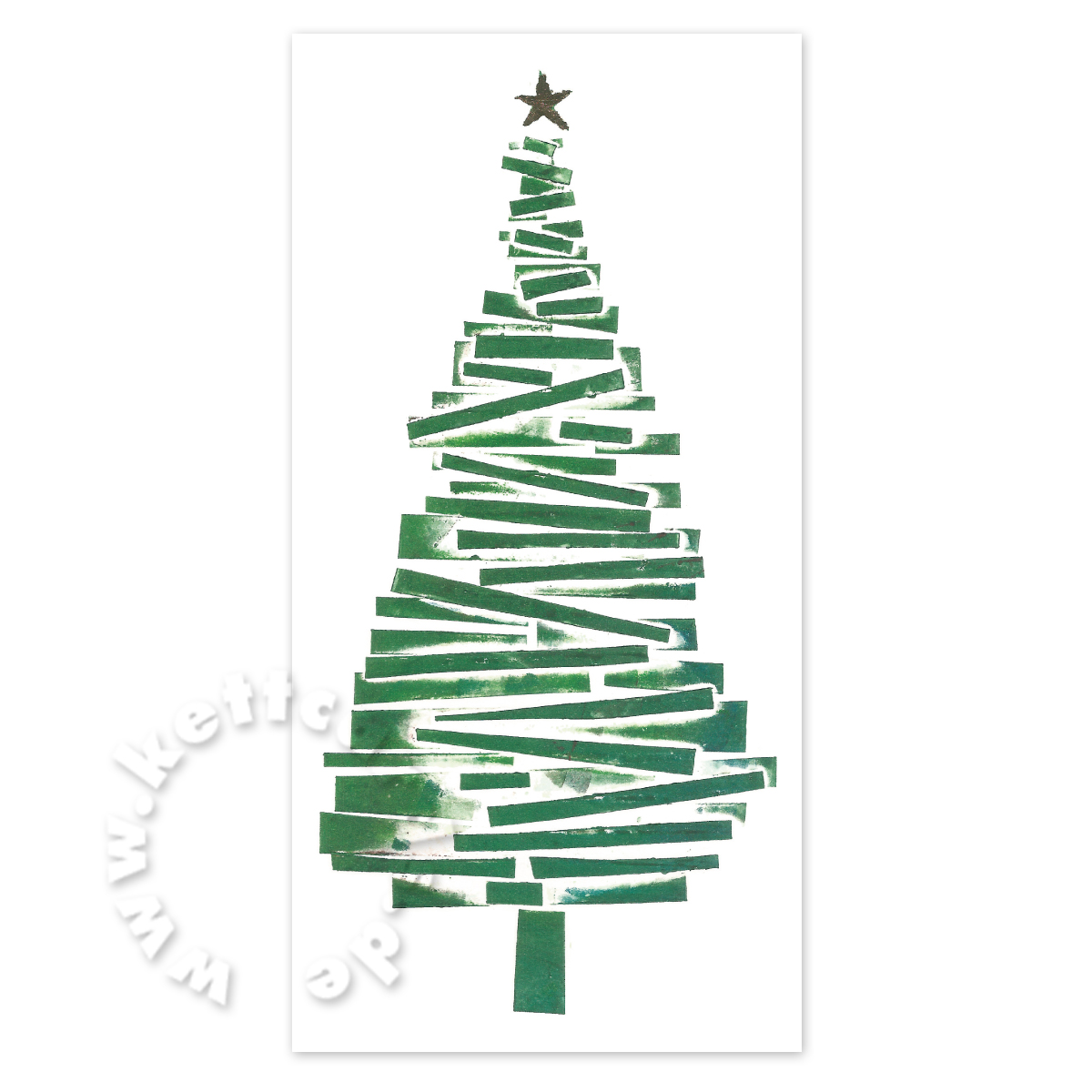 Weihnachtsbaum, künstlerische Weihnachtskarten