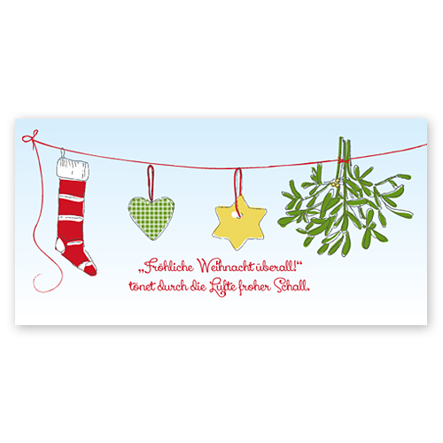 Fröhliche Weihnacht überall, musikalische Weihnachtskarten