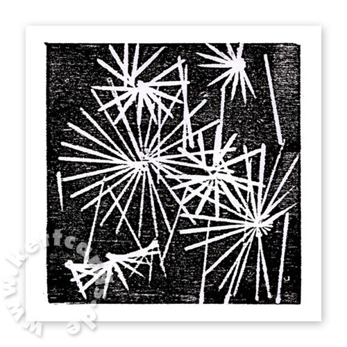Feuerwerk, quadratische Neujahrskarten