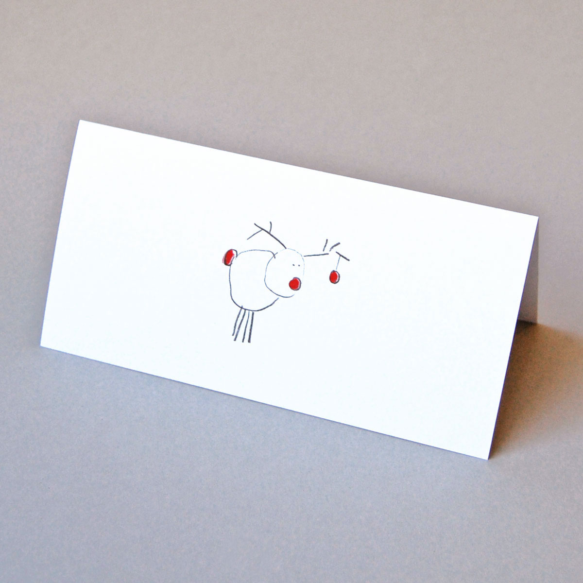 Weihnachtskarten mit skizziertem Rudolf
