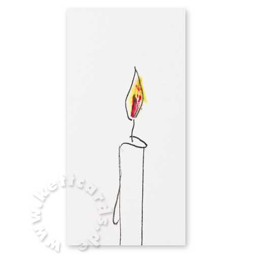 schlichte Firmen-Weihnachtskarten, Kerze