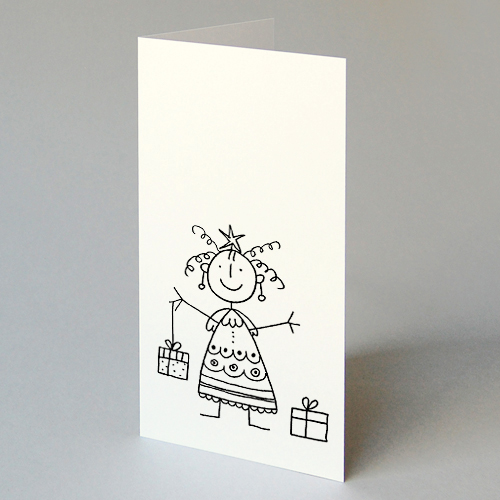 Christkind mit Geschenken, Weihnachtskarten