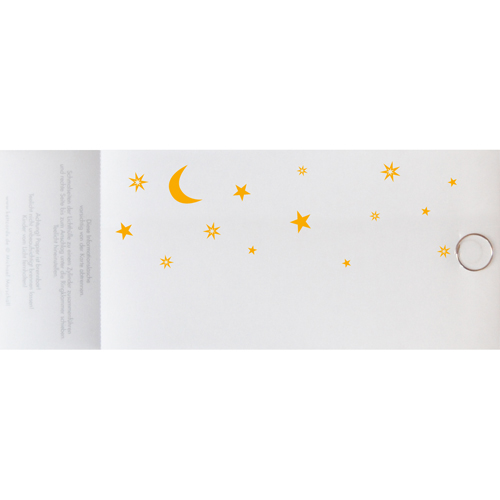Mond und Sterne, Design-Weihnachtskarten mit Büroklammer: Windlicht