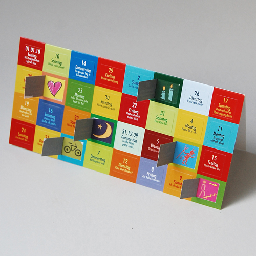 Adventskalender-Karten mit 32 Türchen