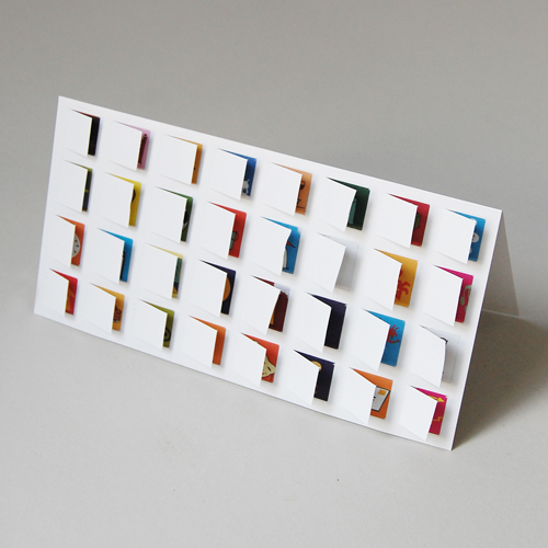 Adventskalender-Karten mit 32 Türchen