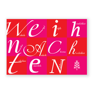 Weihnachtliches ABC, Weihnachtskarten