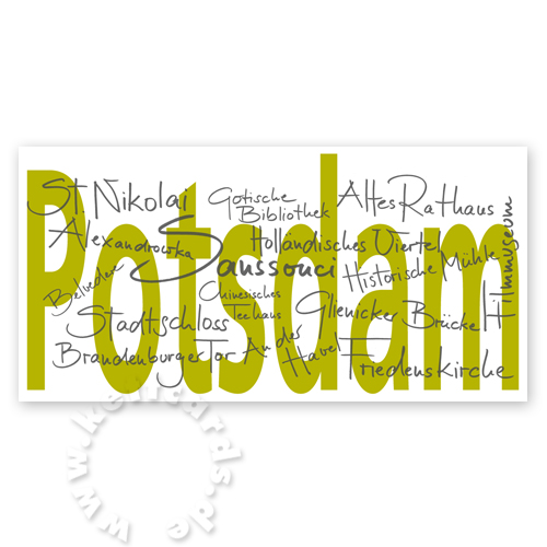 Highlights in Potsdam. Design-Neujahrskarten