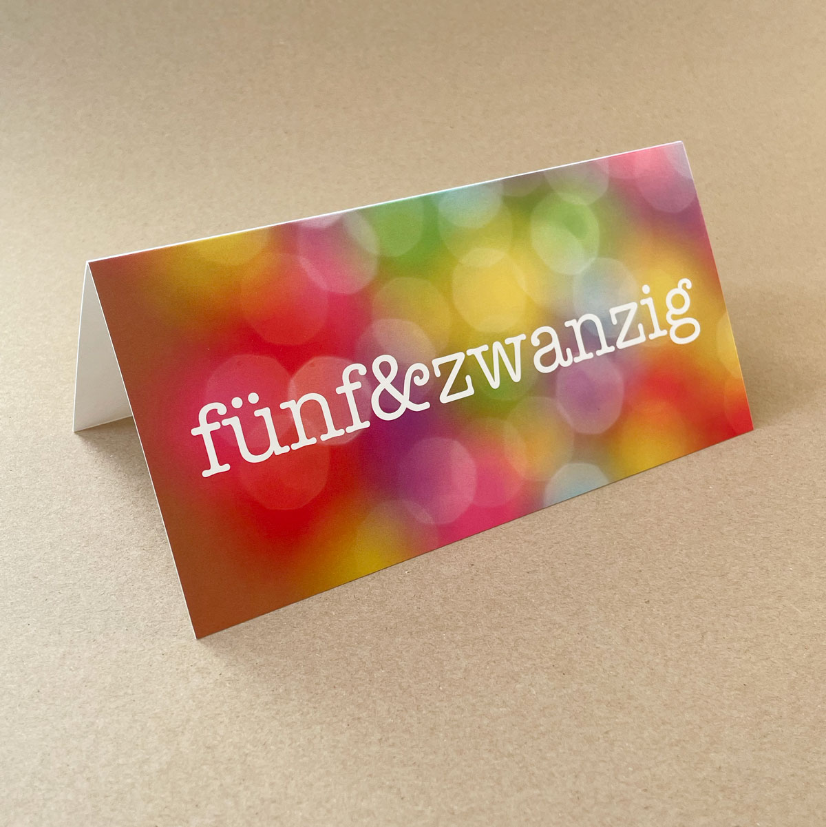 fünf & zwanzig - fröhliche Einladungs- und Glückwunschkarten