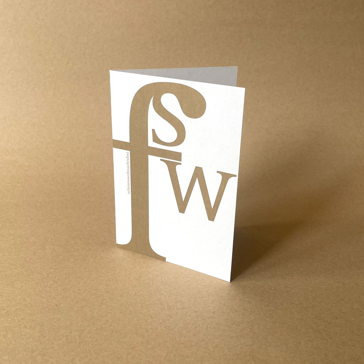 schönes weihnachtsfest, Weihnachtskarten mit Akronym