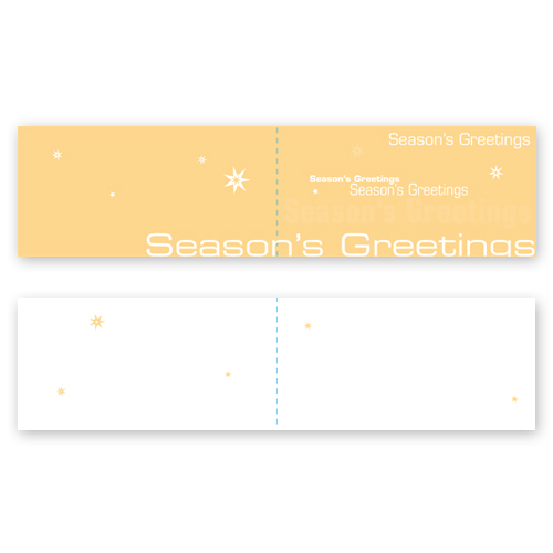 Season´s Greetings, Weihnachtskarten in Firmenfarben
