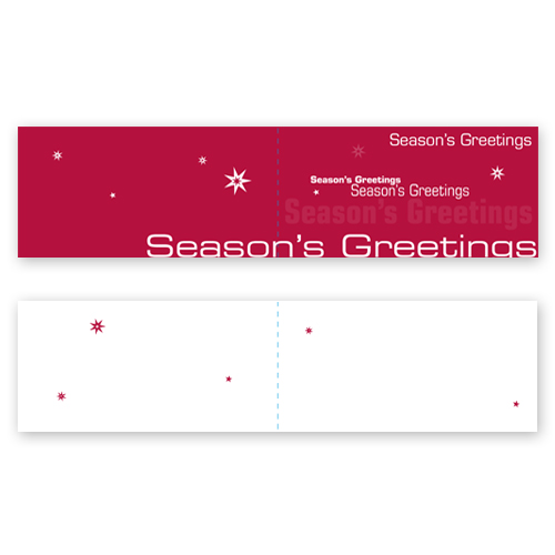 Season´s Greetings, Weihnachtskarten in Firmenfarben