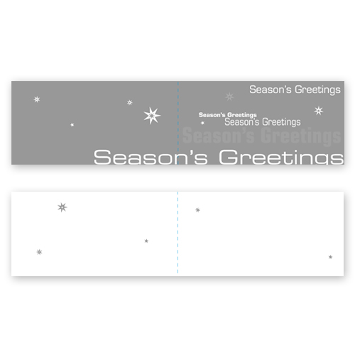 Season´s Greetings, Weihnachtskarten in Firmenfarben