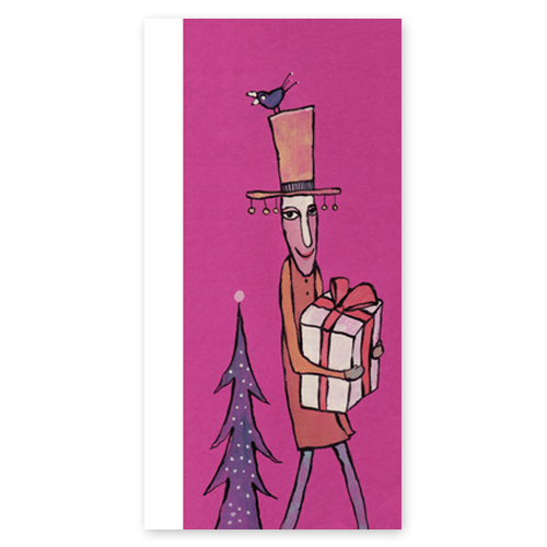 Weihnachtspostbote, illustrierte Weihnachtskarten