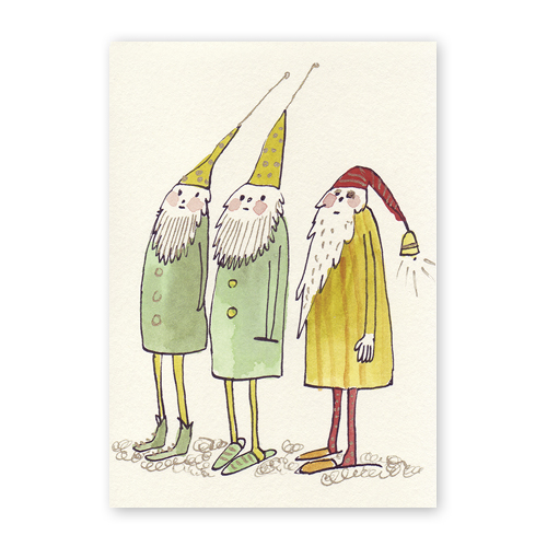 Die Drei, illustrierte Weihnachtskarten